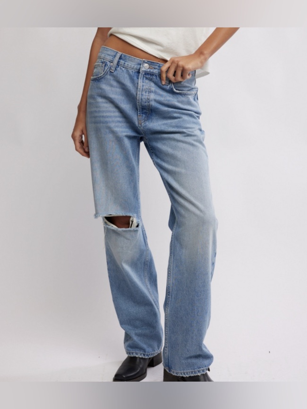 NWT Free People We The Free Holly Bootcut Jean In Cambridge Size 26